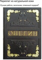 Книга "Евгений Онегин" подарочное издание-подарочная книга в кожаном переплете