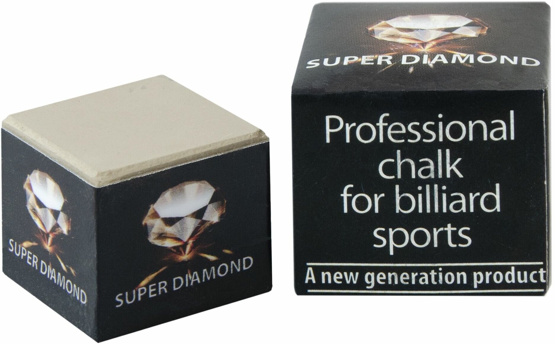 Мел «Super Diamond Grey» (серый) черная коробка