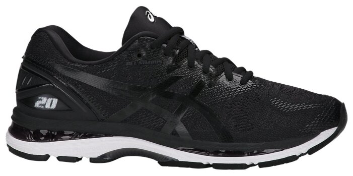 asics black gel nimbus 20