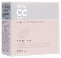 TheFaceShop Face It Aura Color Control Cream CC крем SPF30 20 мл 02 natural beige