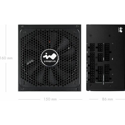 Блок питания InWin ATX 1250W 80PLUS GOLD WMODULARIZED PSU CABLE IN-WIN 2316500₽