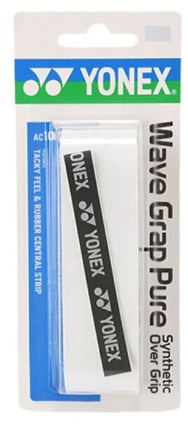 Обмотка для ручки ракетки Yonex Overgrip AC108WEX Wave Grap Pure x1 White