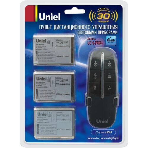 Пульт управления светом UCH-P004-G3-1000W-30M ( ПДУ 6 кн.) 07804