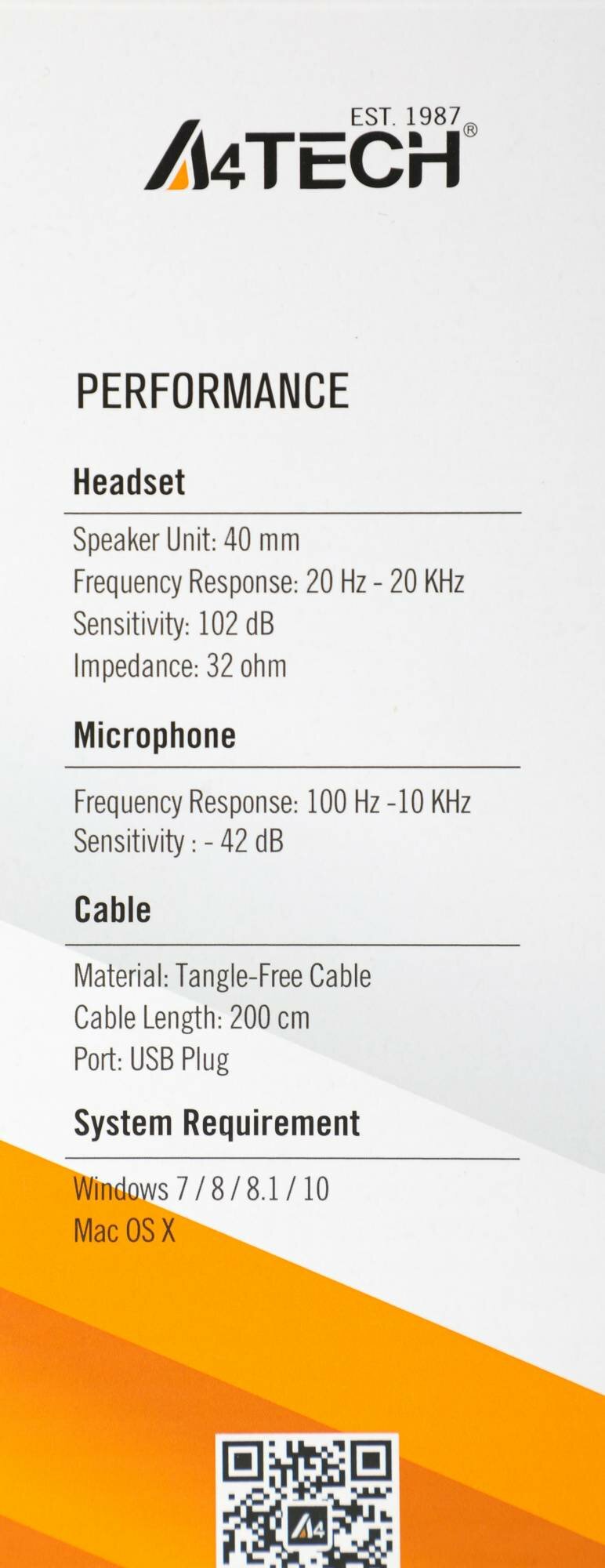 Компьютерная гарнитура A4Tech HU-30