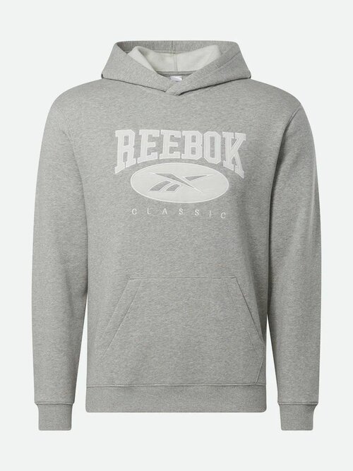 Толстовка Reebok Reebok Archive Essentials Hoodie, размер XL, серый