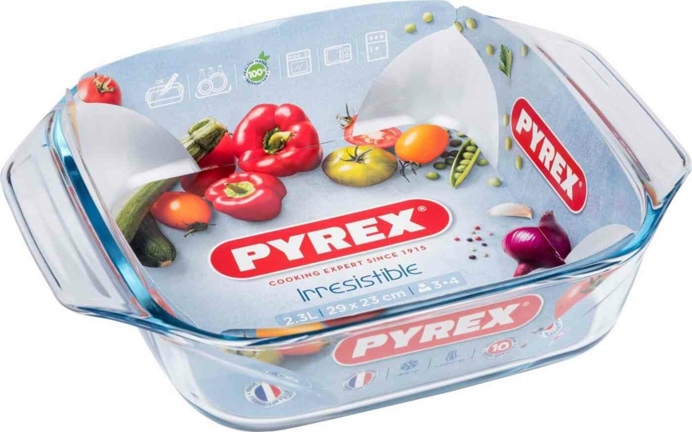 Блюдо для запекания Pyrex Irresistible, квадратное, 29х23 см