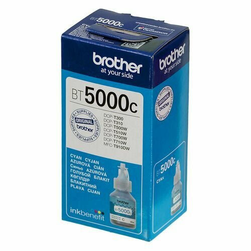 Brother BT5000C для DCPT300/500W/700W Cyan, 5000 страниц (А4)