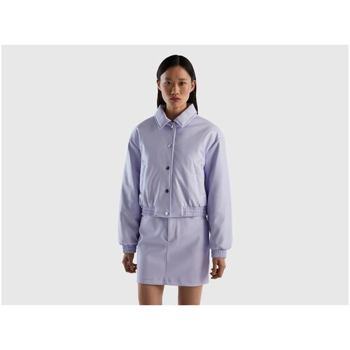 фото Куртка из эко-кожи с подкладкой united colors of benetton для женщин 23p-2nvbdn01x-2k1-m