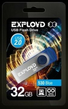 USB флэш-накопитель (EXPLOYD 32GB 530 синий [EX032GB530-Bl])