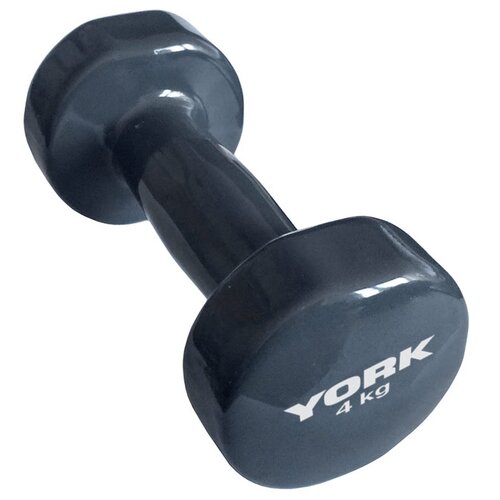 фото Гантель цельнолитая york fitness dby300 b26319g 4 кг серая