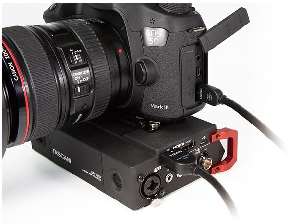 Tascam DR-701D профессиональный рекордер для DSLR камер - фото №9