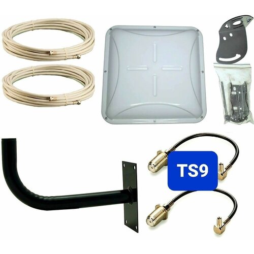Комплект для усиления 4g 3g сигнала интернета для модема TS9 комплект с антенной для усиления сигнала 3g 4g модема ts9