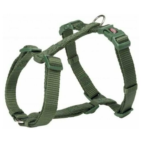 Trixie Шлейка Premium H-Harness, M L: 52 75 см/20 мм, лесной зелёный