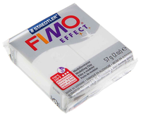 Полимерная глина FIMO Effect запекаемая белый с блестками (8020-052), 57 г