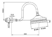 Верхний душ BANDINI Antico 647340JJ06