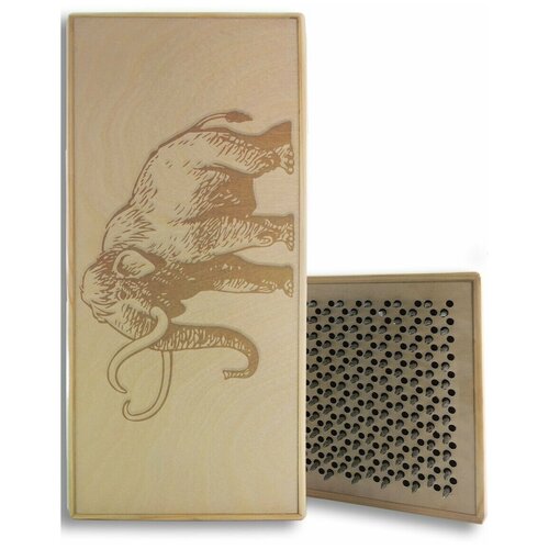 фото Доска садху с динамическими гвоздями, мамонт - 122 шаг 10мм светлая goodwood