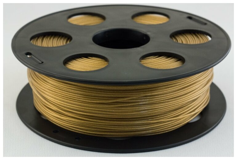 PLA пластик Bestfilament 1.75 мм для 3D-принтеров 1 кг, золотистый металик