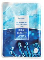 Deoproce Маска тканевая морской коллаген Color Synergy Effect Sheet Mask Blue 20 г пакет