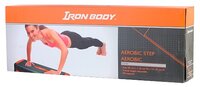 Степ-платформа Iron Body 1804EG 90х32х25 см черный/оранжевый