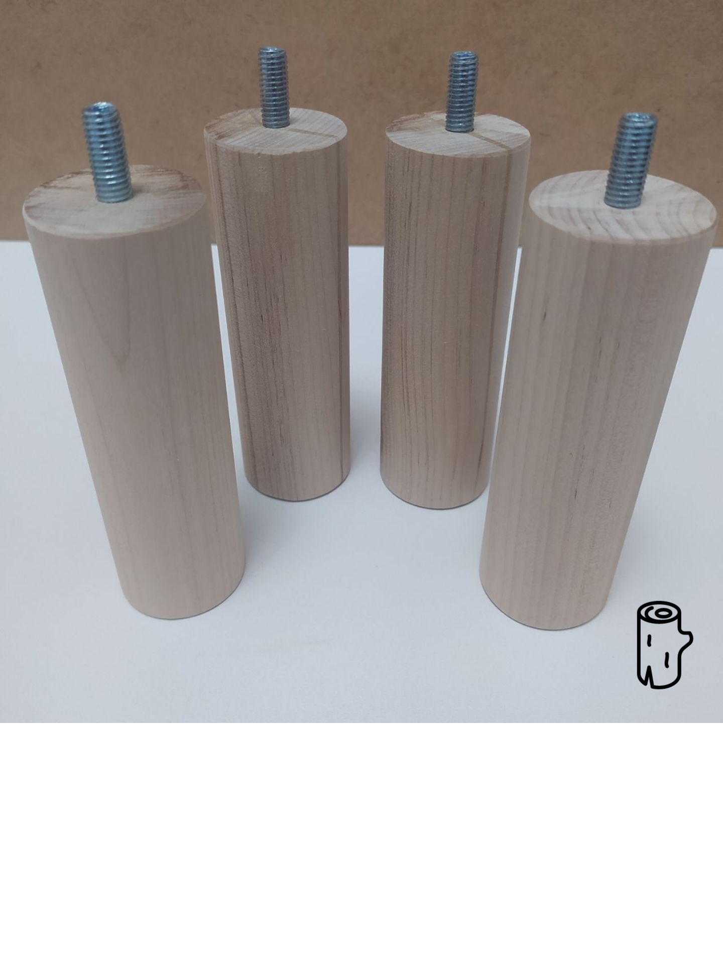Ножки деревянные мебельные массив берёзы 100 мм - фотография № 3