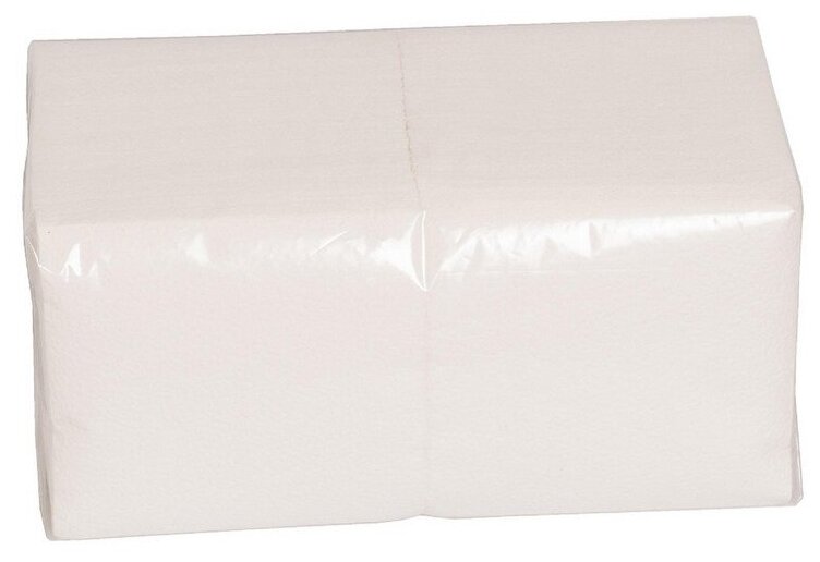Салфетки бумажные КНР Big pack, 24х24 см, 1 слой, белые, 600 шт