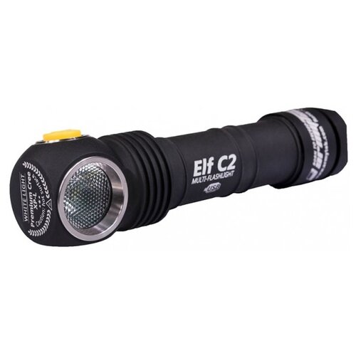 фонарь armytek f05102w светодиодный elf c2 micro usb 18650 Тактический фонарь ArmyTek Elf C2 Micro-USB XP-L (белый свет) + 18650 Li-Ion черный