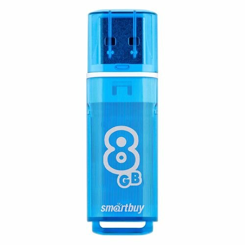 USB-флешки Aspor Флешка 8Gb Smart Buy USB Glossy series Blue (SB8GBGS-B)