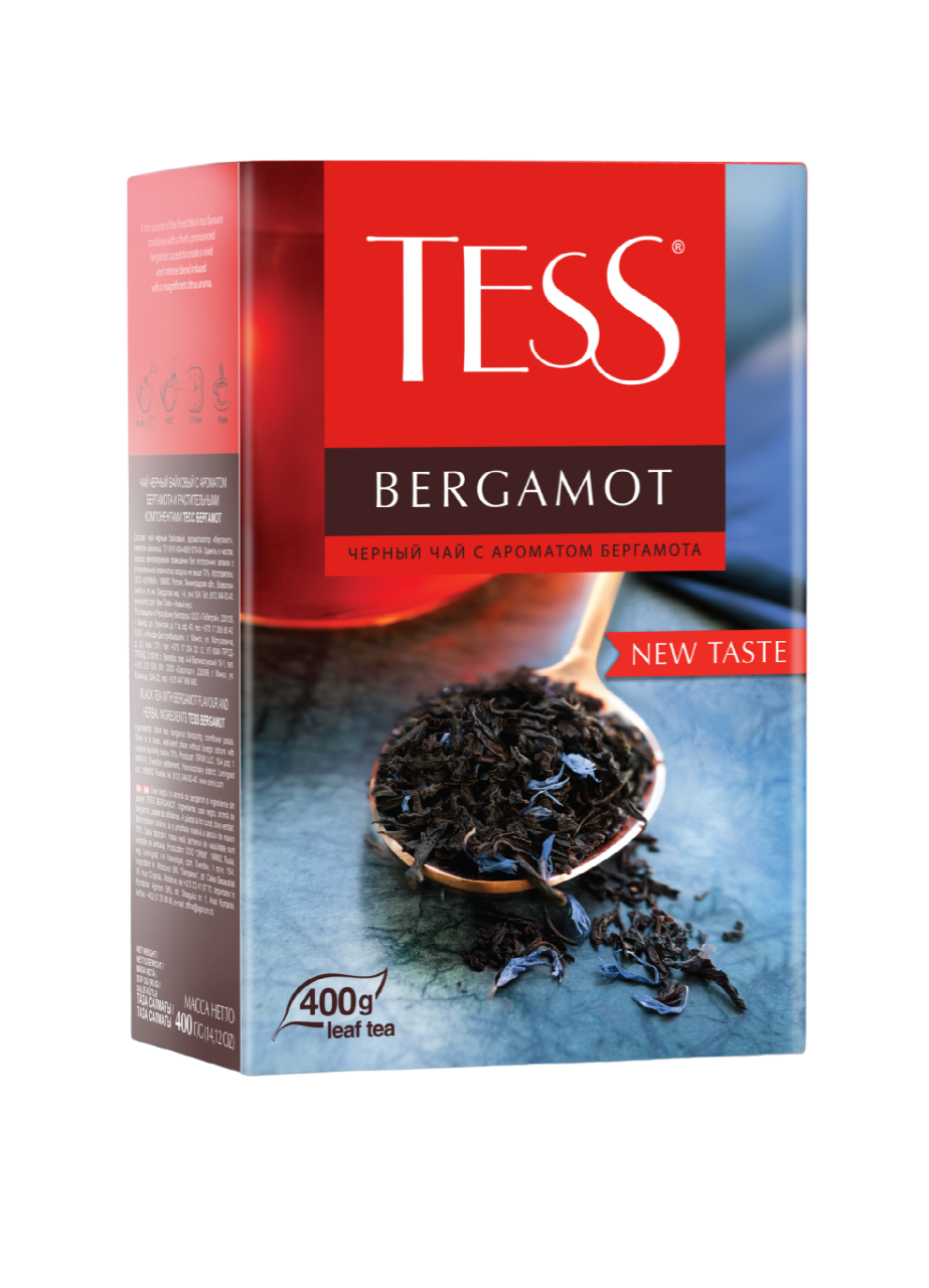 Tess Бергамот 400г.чай лист.черн.с доб. - фотография № 2