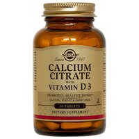 Solgar Calcium Citrate with Vitamin D3 таб., 100 г, 60 шт.