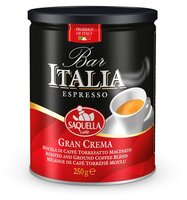 Кофе молотый Saquella Bar Italia Gran Crema жестяная банка 250 г