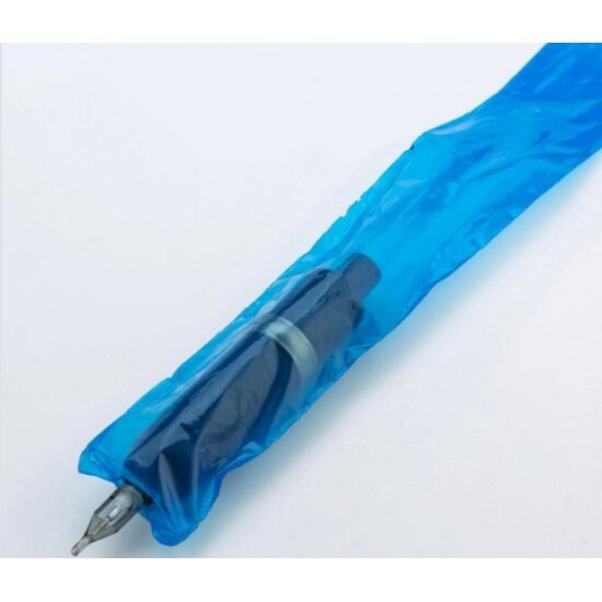 Барьерная защита на тату машинку EZ Tattoo EZ EZ-PCCS_blue Pen и клип-корд, синий 100 шт