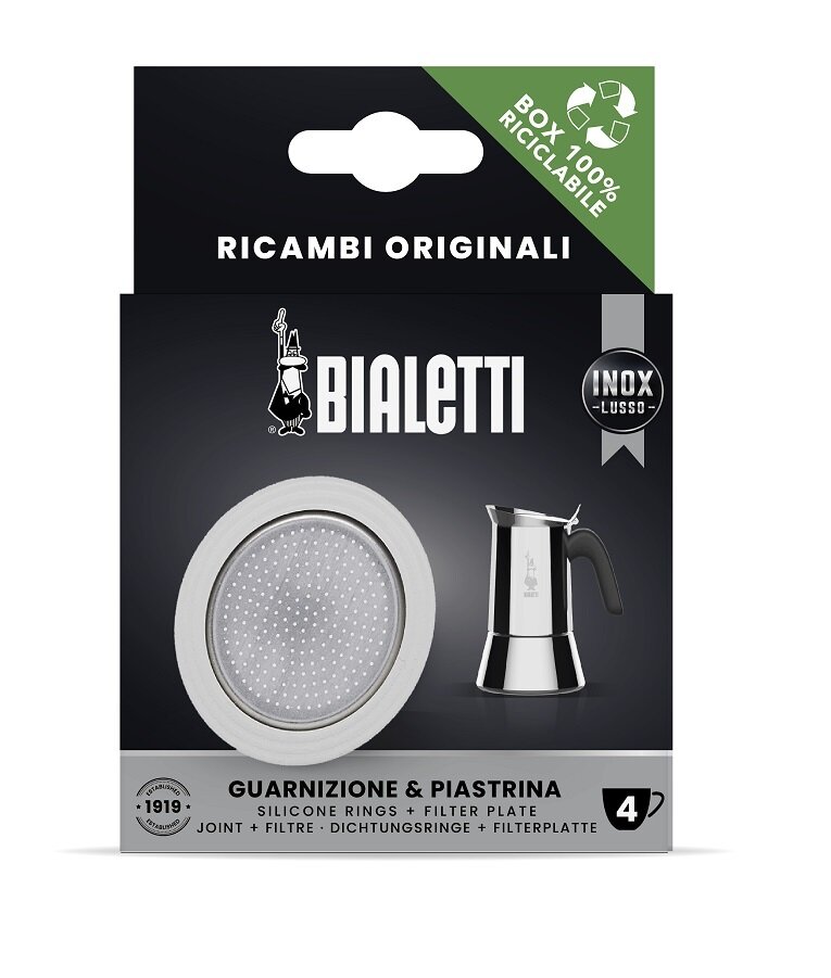 Уплотнитель и фильтр для стальных кофеварок Bialetti на 4 чашки