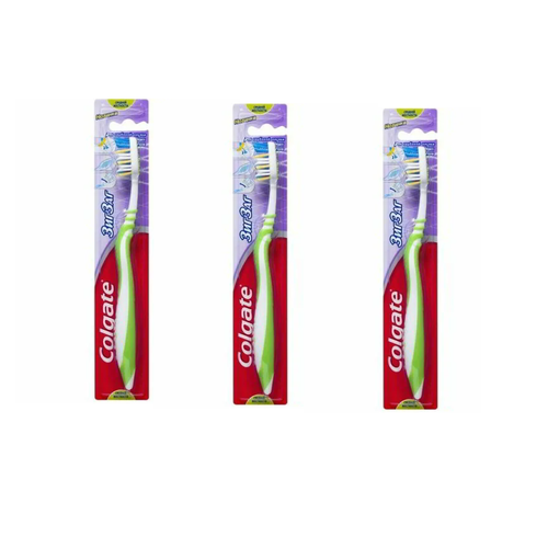 Colgate Зубная щетка Zig Zag средней жесткости, 3 шт