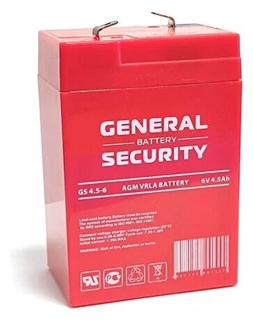 Аккумулятор General Security 6V 4.5Ah GS4.5-6