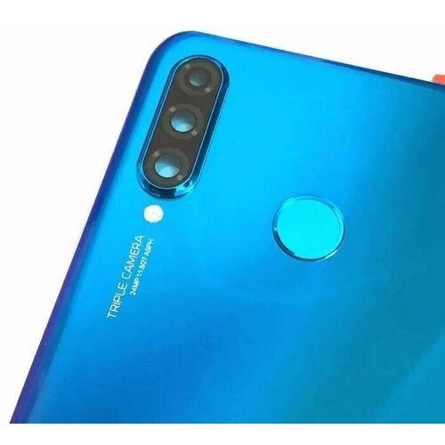 Задняя крышка со стеклом камеры Huawei P30 Lite (24MP) Синяя