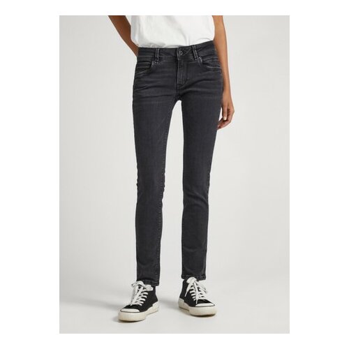 Джинсы зауженные Pepe Jeans, размер 28/34, черный джинсы зауженные pepe jeans размер 28 34 синий