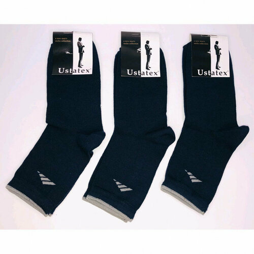 фото Мужские носки юстатекс, 1 пара, размер 29-31, черный