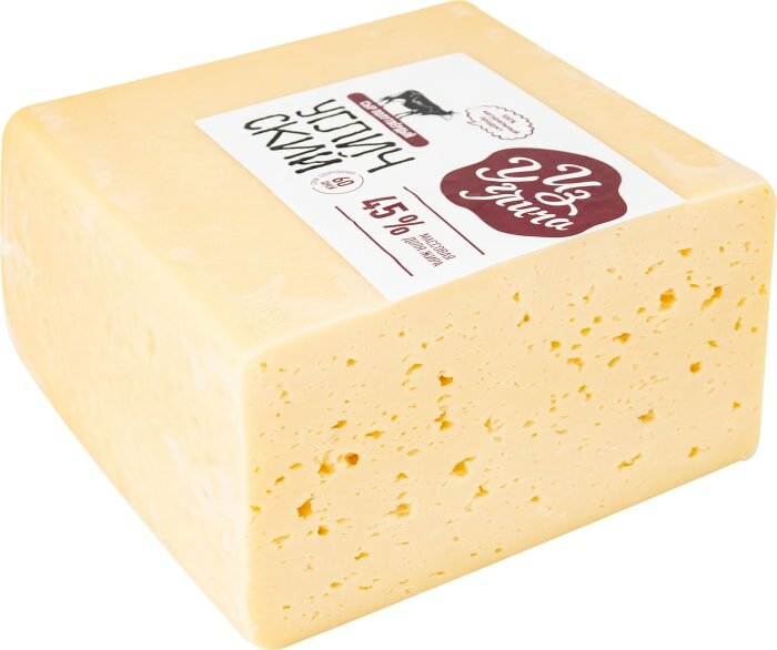 Сыр Угличский полутвердый 45% 0.4-0.7кг, 700 г