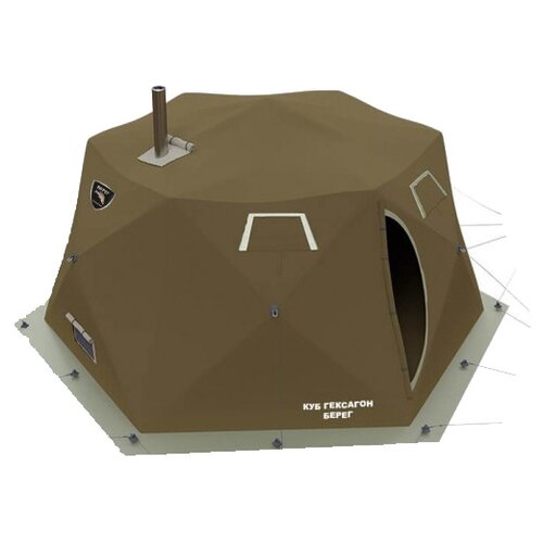 фото Палатка-шатер берег куб гексагон двухслойный