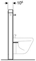 Рамная инсталляция GEBERIT 131.030.SQ.5 Monolith умбра