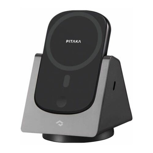 Беспроводное зарядное устройство Pitaka MagEZ Slider 2 для iPhone Series, Наушников и Apple Watch, цвет Черный (Black)