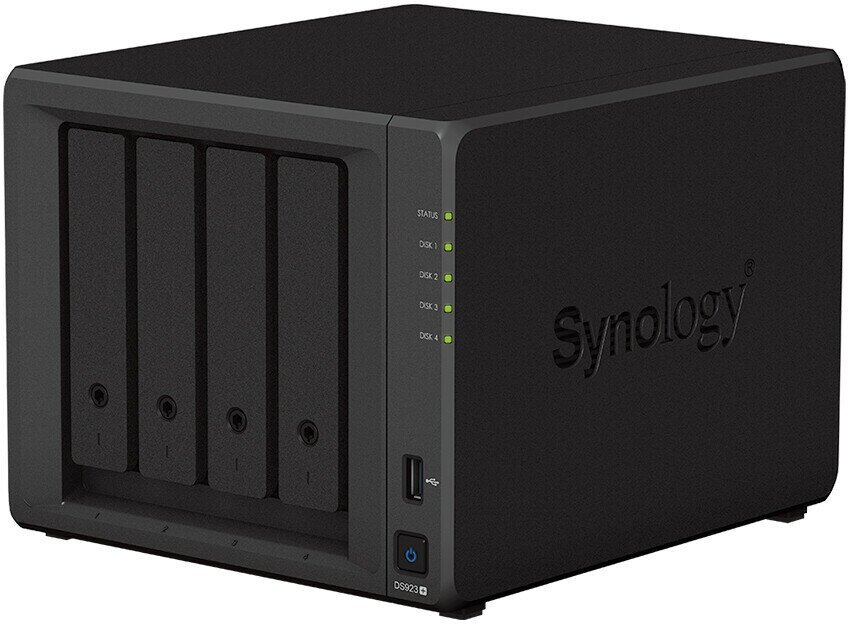 Сетевое хранилище Synology DS923+ черный + 4 HDD Seagate IronWolf Pro 16TB (64TB)