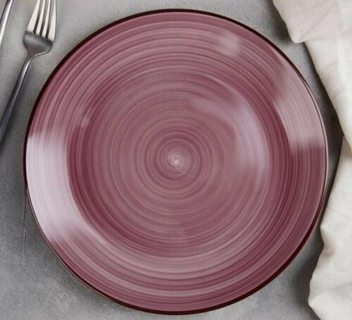 Тарелка обеденная доляна 4933224 Флотсам, 27 см, фиолетовый