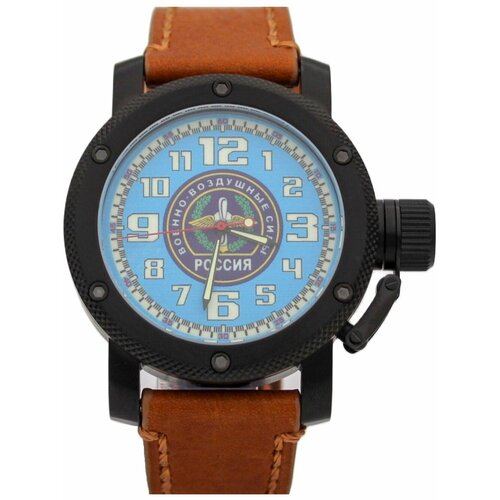 Наручные часы ТРИУМФ Часы ВВС механические (сапфировое стекло) 102.1206.03, голубой