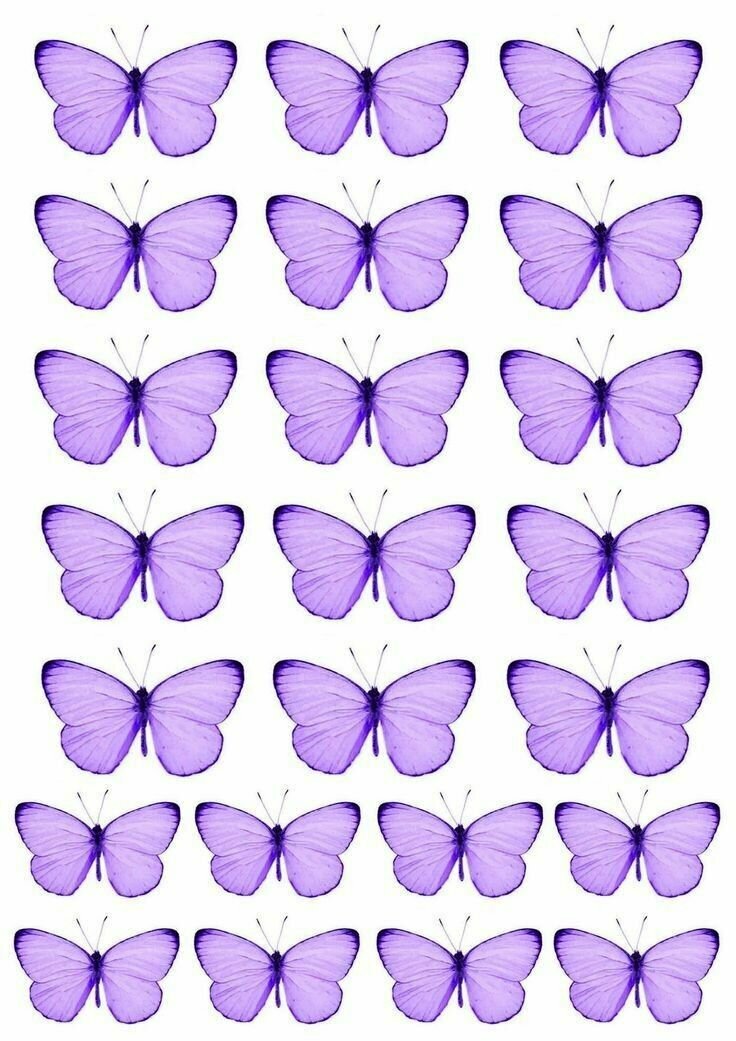 Сахарная картинка для торта Фиолетовые бабочки. Украшение для торта и  декор для выпечки. — купить в интернет-магазине по низкой цене на Яндекс  Маркете