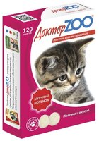 Добавка в корм Доктор ZOO для кошек Здоровый котенок с кальцием 120 шт.