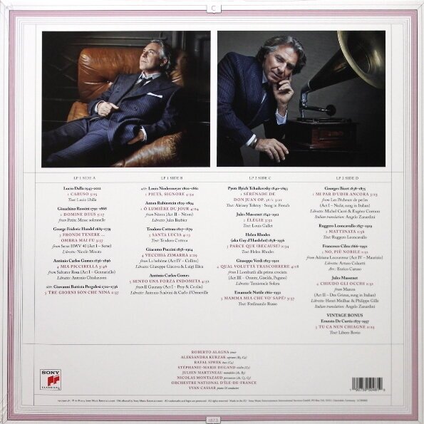 Roberto Alagna Roberto Alagna - Caruso (2 LP) Sony Music - фото №2