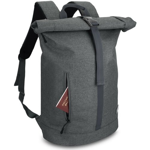 Рюкзак для ноутбука городской роллтоп / серый, 25 литров / Portobello Monte