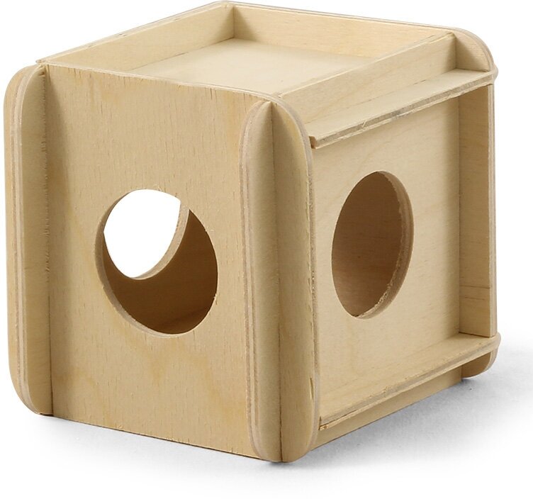 8522 дарэлл Игрушка для грызунов кубик большой деревянный