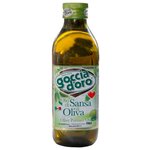 Goccia d`oro Масло оливковое рафинированное, стеклянная бутылка - изображение